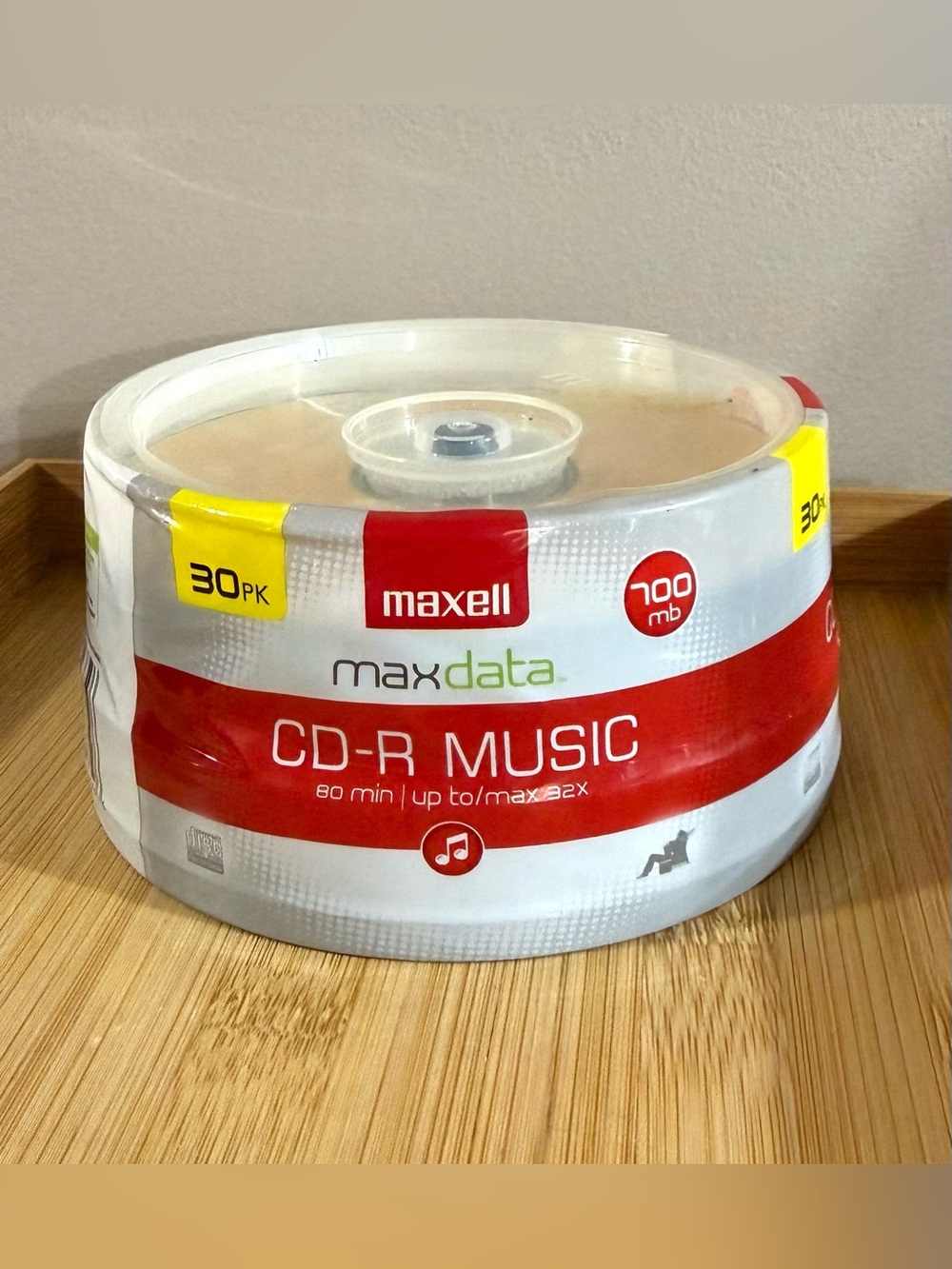 Maxell MaxData CD-R Music 30 Pack 700MB 80 Min 32x Blank Discs New Sealed